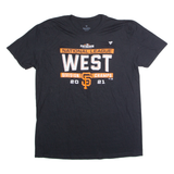 FANATICS San Francisco Giants 2021 NL West DIvision Champions Mens T-Shirt Black USA XL