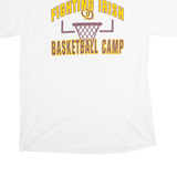 PORT AND COMPANY Fighting Irish Basketball Company Mens T-Shirt White USA L