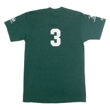 MAJESTIC El Paso Rays Baseball #3 Mens T-Shirt Green USA Button Neck L