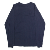 CHAMPION Mens T-Shirt Blue Long Sleeve Crew Neck M