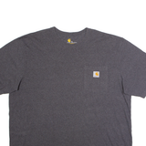 CARHARTT Mens T-Shirt Grey Crew Neck XL
