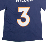NIKE Denver Broncos #3 Wilson Mens T-Shirt Blue USA Crew Neck L