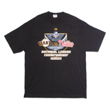 MAJESTIC NLCS 2010 San Francisco Giants Vs Philadelphia Phillies Mens T-Shirt Black USA XL
