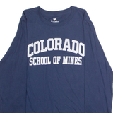 FANATICS Colorado School Of Mines Mens T-Shirt Blue Long Sleeve USA Crew Neck S