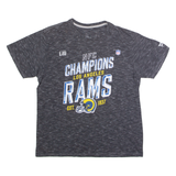FANATICS Los Angeles Rams NFC Champions Mens T-Shirt Grey USA Crew Neck L