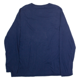 FANATICS Seattle Seahawks Mens T-Shirt Blue Long Sleeve USA Crew Neck XL