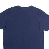 RUSSELL ATHLETIC Embroidered Maple Leaf Mens T-Shirt Blue Crew Neck L