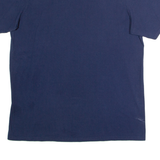 RUSSELL ATHLETIC Embroidered Maple Leaf Mens T-Shirt Blue Crew Neck L