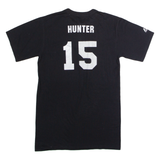 MAJESTIC San Francisco Giants #15 Hunter Mens T-Shirt Black USA Button Neck S