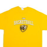 GILDAN VCU Basketball Mens T-Shirt Yellow USA Crew Neck XL