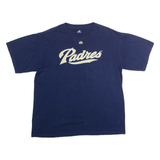MAJESTIC San Diego Padres #16 Salik Mens T-Shirt Blue USA Crew Neck L