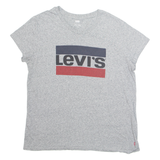 LEVI'S Womens T-Shirt Grey L