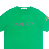 CALVIN KLEIN JEANS Mens T-Shirt Green L