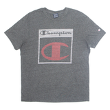 CHAMPION Mens T-Shirt Grey M