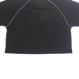 ELLESSE Cropped Womens T-Shirt Black UK 14