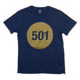 LEVI'S 501 Mens T-Shirt Blue S
