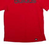 ADIDAS Mens T-Shirt Red L