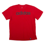 ADIDAS Mens T-Shirt Red L