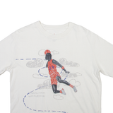 AIR JORDAN Loose Fit Mens T-Shirt White S