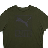 PUMA Mens T-Shirt Green XL