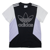 ADIDAS ORIGINALS Womens T-Shirt Black UK 8