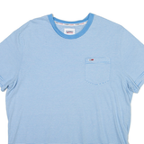 TOMMY JEANS Striped Mens T-Shirt L
