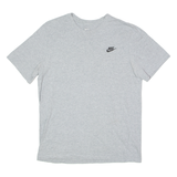 NIKE Mens T-Shirt Grey Crew Neck M