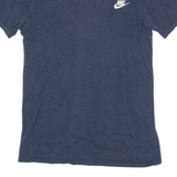 NIKE Athletic Cut Mens T-Shirt Blue Crew Neck S