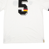 FOOTBALL TOWN Der Kaiser #5 Mens Football Shirt Jersey White V-Neck XL