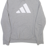 ADIDAS Mens Grey Hoodie M