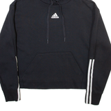 ADIDAS Cropped Womens Black Hoodie S