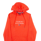 TOMMY HILFIGER Mens Orange Hoodie XS