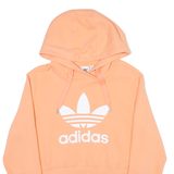 ADIDAS ORIGINALS Cropped Womens Pink Hoodie UK 12