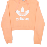 ADIDAS ORIGINALS Cropped Womens Pink Hoodie UK 12