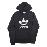 ADIDAS ORIGINALS Womens Black Hoodie UK 4