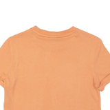 ADIDAS Cropped Womens T-Shirt Orange UK 8