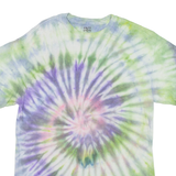 IRIE VIBES Mens Tie Dye T-Shirt Purple M