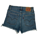 Levis Denim Shorts - 26W UK 6 Blue Denim