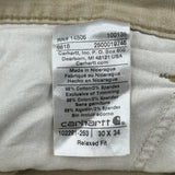Carhartt Double Knee Carpenter Trousers - 34W 32L Beige Cotton