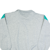 STREET LIFE NEW YORK Mens Sweatshirt Grey 1/4 Zip 90s L