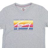 TOMMY JEANS Womens T-Shirt Grey XS