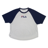 FILA Cropped Womens T-Shirt White L