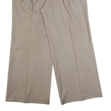 MONSOON Womens Trousers Beige Relaxed Wide-Leg W36 L30