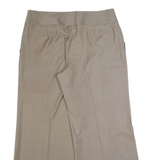 MONSOON Womens Trousers Beige Relaxed Wide-Leg W36 L30