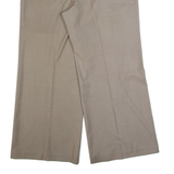 MONSOON Womens Trousers Beige Relaxed Wide-Leg W36 L30