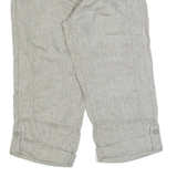 WHITE STUFF 3/4 Length Womens Trousers Beige Regular Straight W32 L21