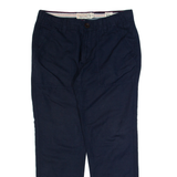 FAT FACE Womens Trousers Blue Slim Tapered Linen W32 L28