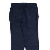 FAT FACE Womens Trousers Blue Slim Tapered Linen W32 L28