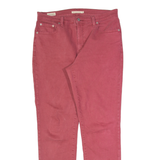 LEVI'S 724 High Rise BIG E Mens Trousers Pink Regular Straight W32 L32