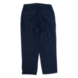 FAT FACE 3/4 Length Womens Trousers Blue Regular Tapered Linen W26 L24